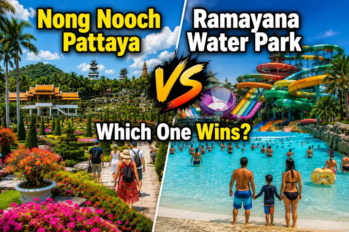 Nong Nooch Pattaya vs Ramayana Water Park: Which One Wins?